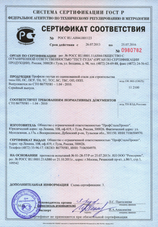 Сертификат соответствия гост 14918-80 сертификация lpi санкт-петербург