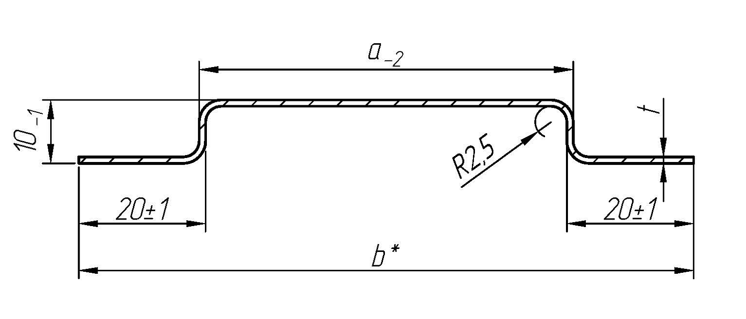 Профили шляпные (ОП высота 10)